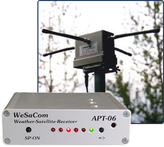WeSaCom-Y System bestehend aus Empfänger APT-06 und der kleinen Antenne MX-137
